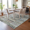 Piper Looms Chantille Geometric ACN2205 Gray Machine Washable Area Rug Lifestyle Image Feature