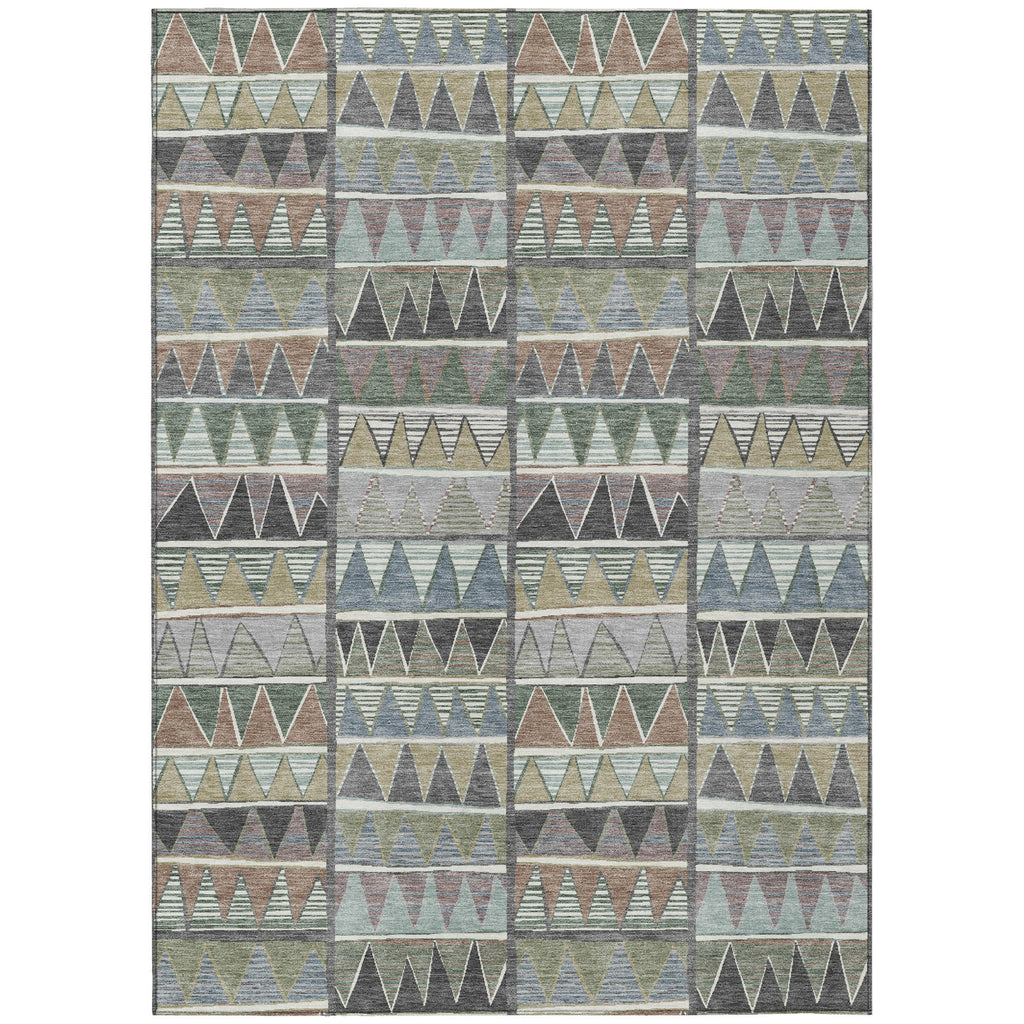 Piper Looms Chantille Geometric ACN2205 Gray Machine Washable Area Rug main image