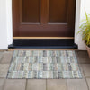 Piper Looms Chantille Geometric ACN2205 Gray Machine Washable Area Rug Scatter Outdoor Lifestyle Image Feature