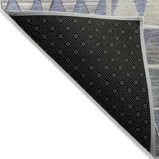 Piper Looms Chantille Geometric ACN2205 Lavender Machine Washable Area Rug Backing Image