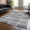 Piper Looms Chantille Geometric ACN2205 Lavender Machine Washable Area Rug Lifestyle Image Feature