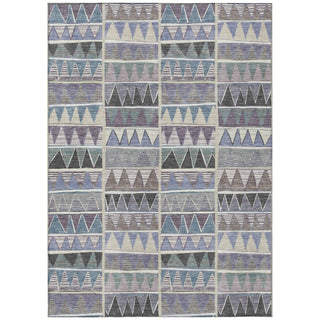 Piper Looms Chantille Geometric ACN2205 Lavender Machine Washable Area Rug main image