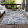 Piper Looms Chantille Geometric ACN2205 Lavender Machine Washable Area Rug Outdoor Lifestyle Image Feature