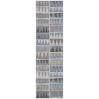 Piper Looms Chantille Geometric ACN2205 Lavender Machine Washable Area Rug Runner Main Image