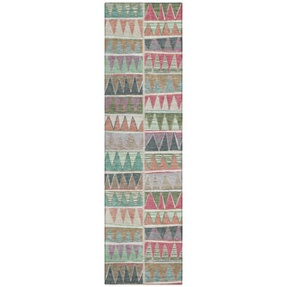 Piper Looms Chantille Geometric ACN2205 Salmon Machine Washable Area Rug Runner Main Image