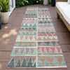 Piper Looms Chantille Geometric ACN2205 Salmon Machine Washable Area Rug Runner Outdoor Lifestyle Image Feature