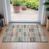 Piper Looms Chantille Geometric ACN2205 Salmon Machine Washable Area Rug Scatter Lifestyle Image Feature