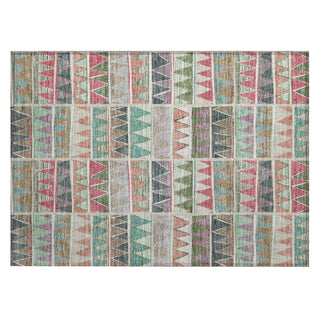 Piper Looms Chantille Geometric ACN2205 Salmon Machine Washable Area Rug Scatter Main Image