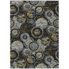 Piper Looms Chantille Geometric ACN2206 Black Machine Washable Area Rug main image