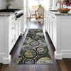 Piper Looms Chantille Geometric ACN2206 Black Machine Washable Area Rug Runner Lifestyle Image Feature