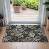 Piper Looms Chantille Geometric ACN2206 Black Machine Washable Area Rug Scatter Lifestyle Image Feature
