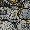 Piper Looms Chantille Geometric ACN2206 Black Machine Washable Area Rug Swatch Image