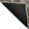 Piper Looms Chantille Geometric ACN2206 Fudge Machine Washable Area Rug Backing Image