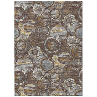 Piper Looms Chantille Geometric ACN2206 Fudge Machine Washable Area Rug main image