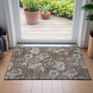 Piper Looms Chantille Geometric ACN2206 Fudge Machine Washable Area Rug Scatter Lifestyle Image Feature