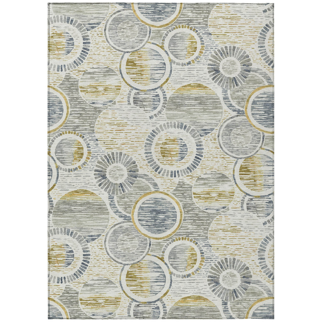 Piper Looms Chantille Geometric ACN2206 Ivory Machine Washable Area Rug main image