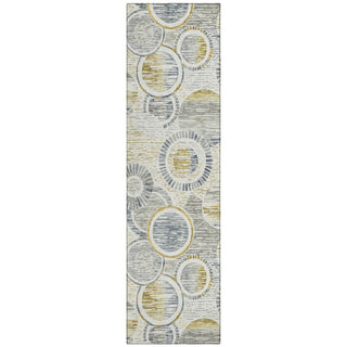 Piper Looms Chantille Geometric ACN2206 Ivory Machine Washable Area Rug Runner Main Image