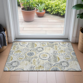 Piper Looms Chantille Geometric ACN2206 Ivory Machine Washable Area Rug Scatter Lifestyle Image Feature
