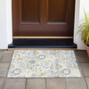 Piper Looms Chantille Geometric ACN2206 Ivory Machine Washable Area Rug Scatter Outdoor Lifestyle Image Feature