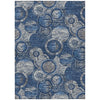 Piper Looms Chantille Geometric ACN2206 Navy Machine Washable Area Rug main image