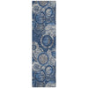 Piper Looms Chantille Geometric ACN2206 Navy Machine Washable Area Rug Runner Main Image
