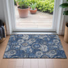 Piper Looms Chantille Geometric ACN2206 Navy Machine Washable Area Rug Scatter Lifestyle Image Feature
