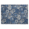 Piper Looms Chantille Geometric ACN2206 Navy Machine Washable Area Rug Scatter Main Image