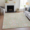Piper Looms Chantille Bohemian ACN2207 Aloe Machine Washable Area Rug Lifestyle Image Feature