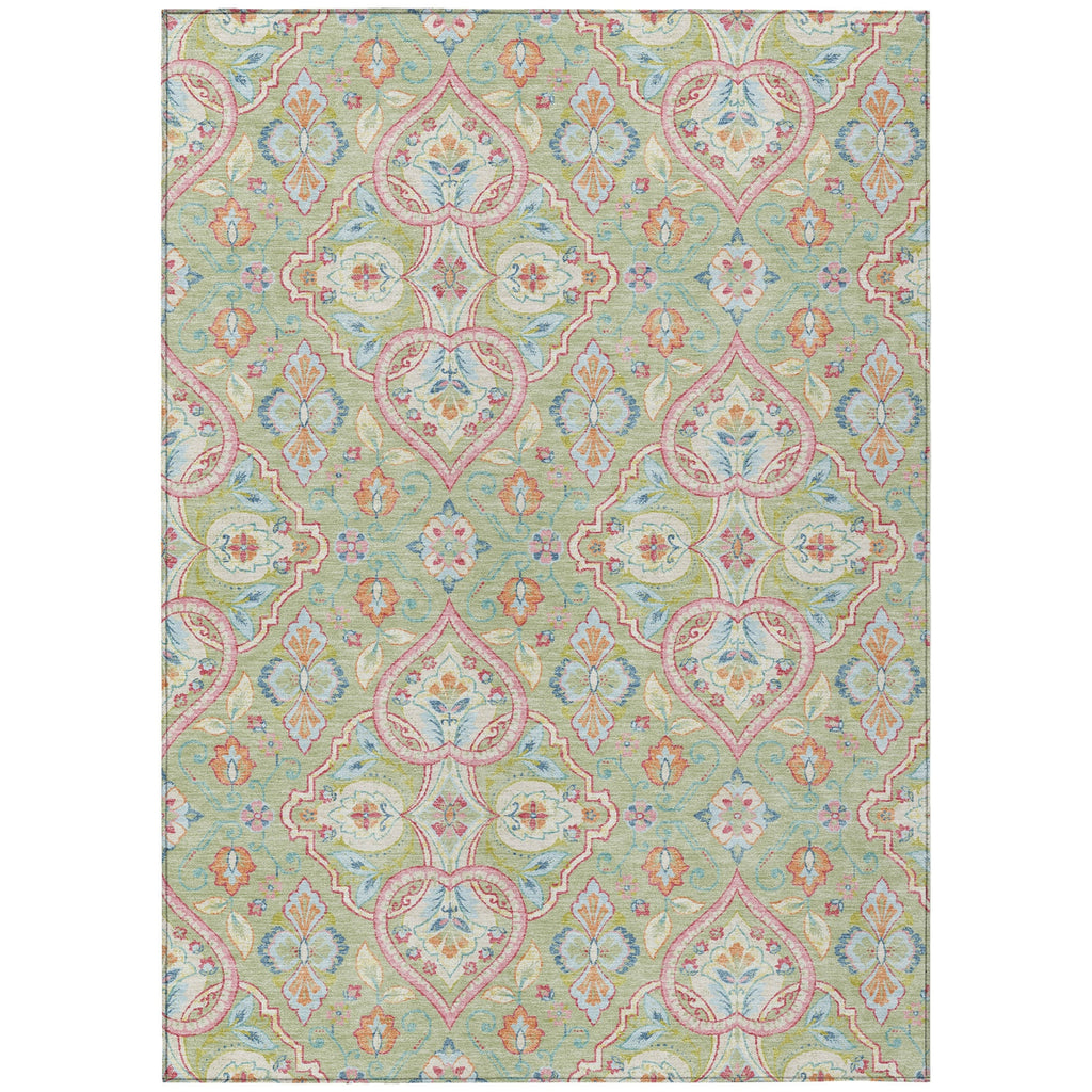 Piper Looms Chantille Bohemian ACN2207 Aloe Machine Washable Area Rug main image