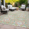 Piper Looms Chantille Bohemian ACN2207 Aloe Machine Washable Area Rug Outdoor Lifestyle Image Feature