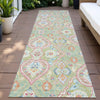 Piper Looms Chantille Bohemian ACN2207 Aloe Machine Washable Area Rug Runner Outdoor Lifestyle Image Feature