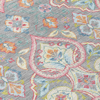 Piper Looms Chantille Bohemian ACN2207 Gray Machine Washable Area Rug Swatch Image