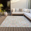 Piper Looms Chantille Bohemian ACN2207 Ivory Machine Washable Area Rug Outdoor Lifestyle Image Feature
