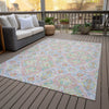 Piper Looms Chantille Bohemian ACN2207 Lavender Machine Washable Area Rug Outdoor Lifestyle Image Feature