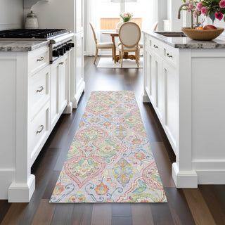 Piper Looms Chantille Bohemian ACN2207 Lavender Machine Washable Area Rug Runner Lifestyle Image Feature