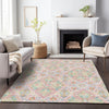 Piper Looms Chantille Bohemian ACN2207 Pink Machine Washable Area Rug Lifestyle Image Feature