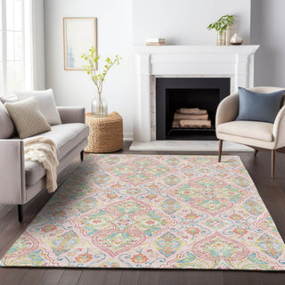 Piper Looms Chantille Bohemian ACN2207 Pink Machine Washable Area Rug Lifestyle Image Feature