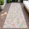 Piper Looms Chantille Bohemian ACN2207 Pink Machine Washable Area Rug Runner Outdoor Lifestyle Image Feature