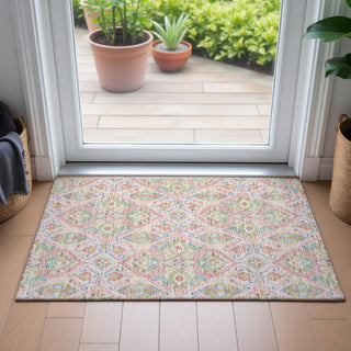 Piper Looms Chantille Bohemian ACN2207 Pink Machine Washable Area Rug Scatter Lifestyle Image Feature