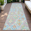 Piper Looms Chantille Bohemian ACN2207 Sky Machine Washable Area Rug Runner Outdoor Lifestyle Image Feature