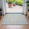Piper Looms Chantille Bohemian ACN2207 Sky Machine Washable Area Rug Scatter Lifestyle Image Feature
