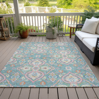Piper Looms Chantille Bohemian ACN2207 Spa Machine Washable Area Rug Outdoor Lifestyle Image Feature