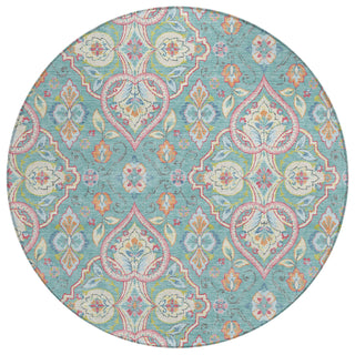 Piper Looms Chantille Bohemian ACN2207 Spa Machine Washable Area Rug Round Main Image