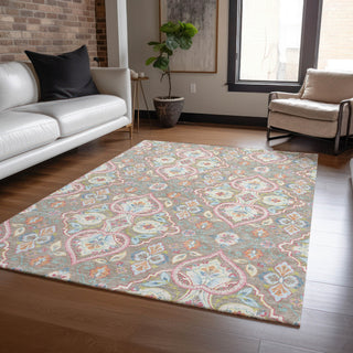 Piper Looms Chantille Bohemian ACN2207 Taupe Machine Washable Area Rug Lifestyle Image Feature