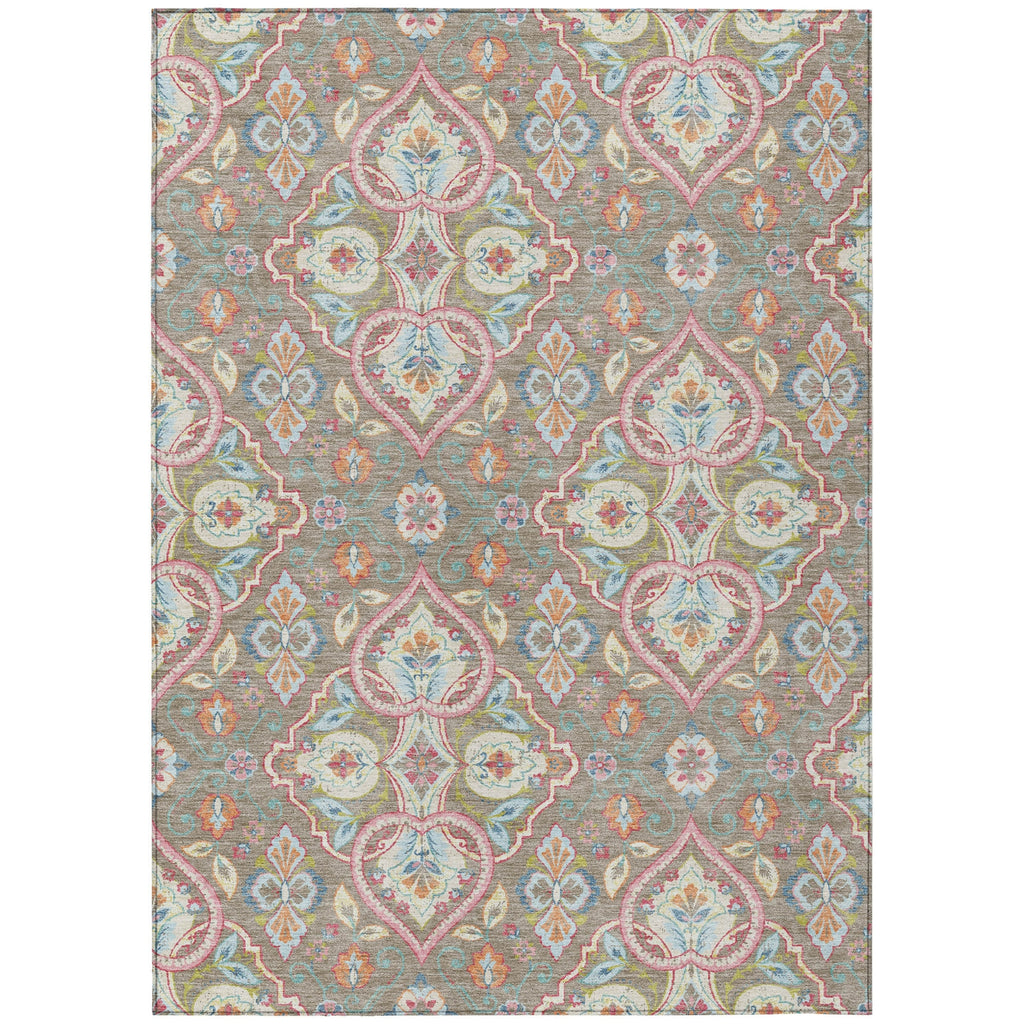 Piper Looms Chantille Bohemian ACN2207 Taupe Machine Washable Area Rug main image