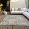 Piper Looms Chantille Bohemian ACN2207 Taupe Machine Washable Area Rug Outdoor Lifestyle Image Feature
