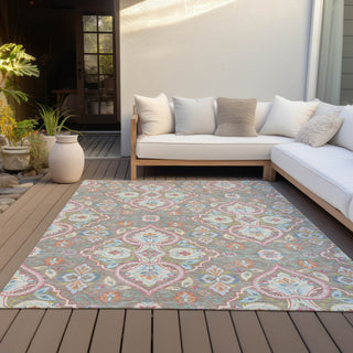 Piper Looms Chantille Bohemian ACN2207 Taupe Machine Washable Area Rug Outdoor Lifestyle Image Feature