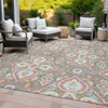 Piper Looms Chantille Bohemian ACN2207 Taupe Machine Washable Area Rug Outdoor Lifestyle Image Feature