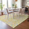 Piper Looms Chantille Bohemian ACN2207 Yellow Machine Washable Area Rug Lifestyle Image Feature