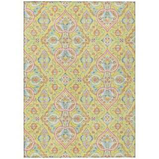 Piper Looms Chantille Bohemian ACN2207 Yellow Machine Washable Area Rug main image